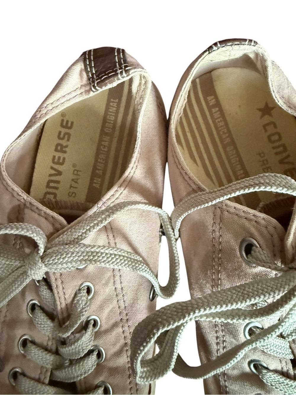 Converse Pink Canvas Low Top Sneakers - Picture 6 of 11